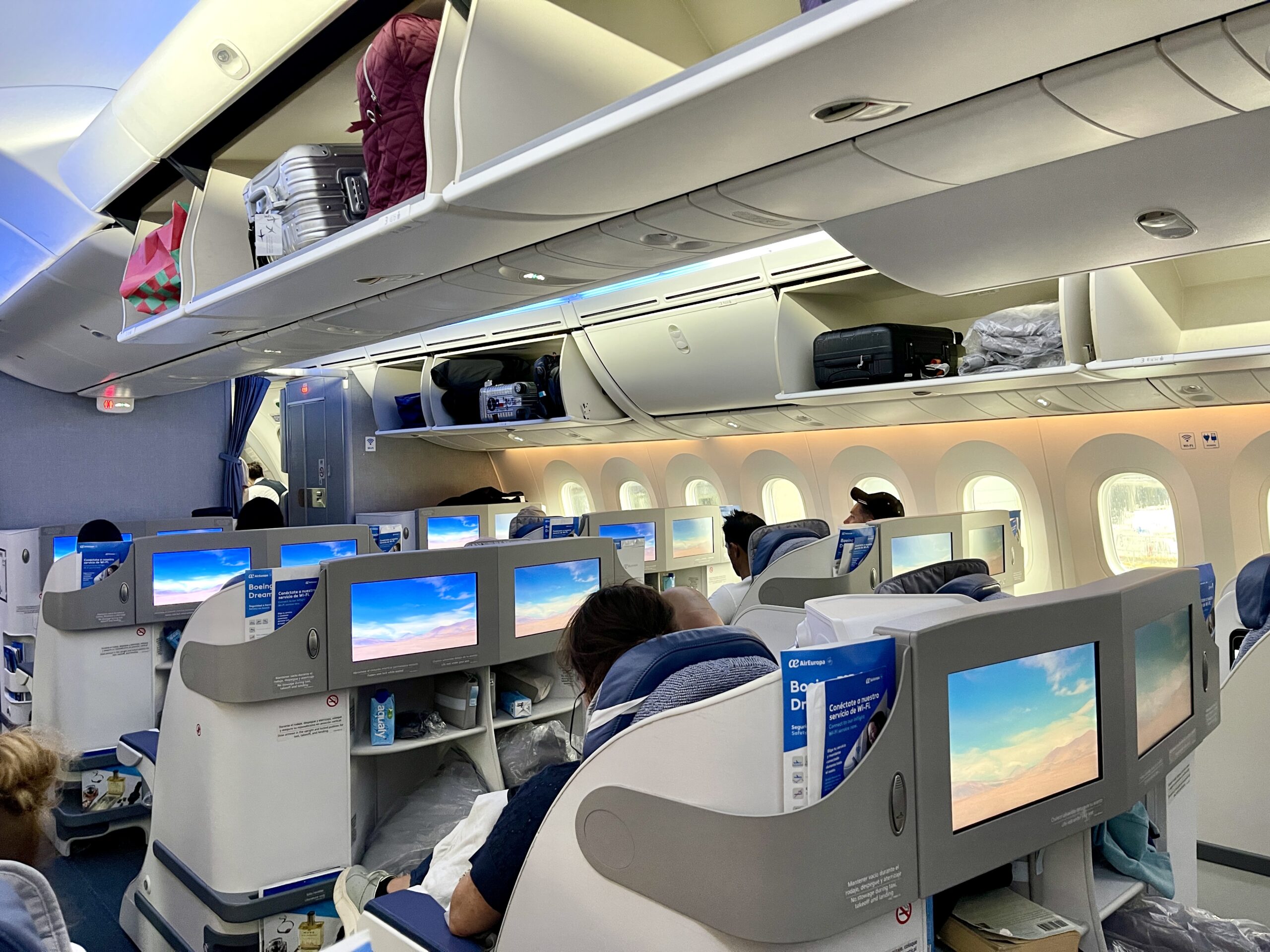 pic of business class Air Europa flight